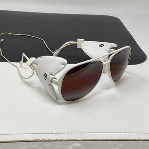 VINTAGE SKI SUNGLASSES I Ski Lites Sunglasses White Aviator Side Shields